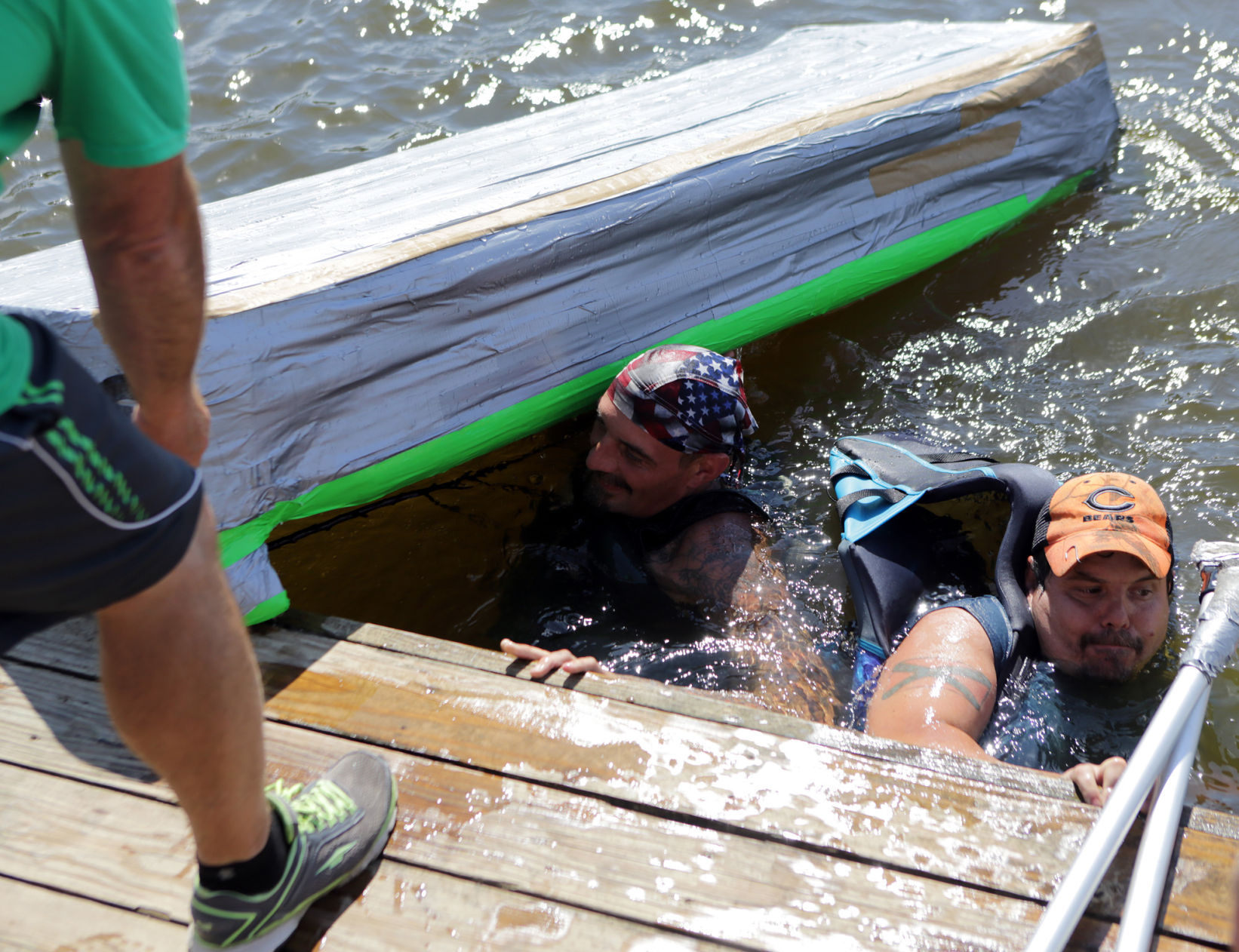 Hobart's Lakefront Festival cardboard boat race